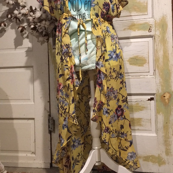 🎃🌸Super Cute Shear Cinched Waist Cover Up - Picture 2 of 5